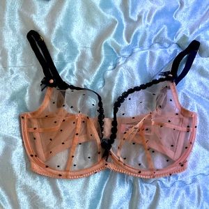 Pink sheer AG bra- underwire